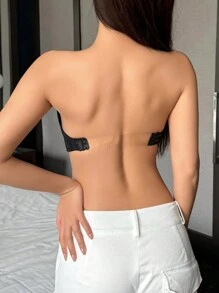 DAZY Underwire Push Up Strapless Backless Bra - Black - View 7