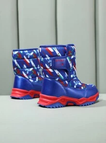 Kinder Warm gefütterte High-Top Schneestiefel für den Einsatz Outdoor im Winter, bequem und gemütlich