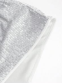 Manfinity AFTRDRK 男士时尚闪亮金属亮片短袖衬衫