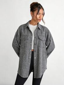Mainfolk 男女通用长袖外套，适合秋冬季节 - 黑色 - 查看 6