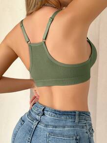 2pcs/Set Seamless Front Closure Push-Up Bra For Women