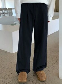 DAZY Men Autumn Solid Color Casual Sweatpants