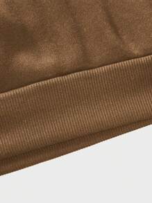 Manfinity EMRG Men Casual Angel & Letter Print Hooded Sweatshirt, Suitable For Autumn - Brown - View 3