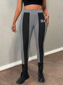 Zolique Women's Sexy Skinny Rhinestone Embellished Ankle-Length Leggings For Autumn - Multicolor - View 6