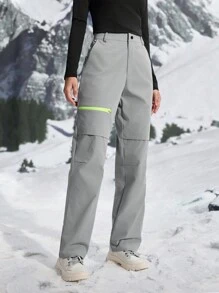 In My Nature 女式户外徒步裤 适合露营和徒步旅行 女式工装裤 - 灰色 - 查看 8