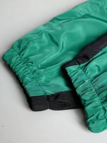 2pcs/Set Teens/Tween Boy Colorblock Casual Loose Drawstring Sweatpants - Multicolor - View 5
