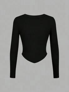 SHEIN EZwear 3 件装休闲简约女式修身加厚无缝长袖 T 恤，适合秋冬季 - 彩色 - 查看 5