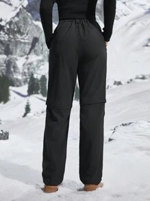 In My Nature 户外露营徒步运动城市通勤无氟防水可拆卸女士徒步裤 - 黑色 - 查看 13