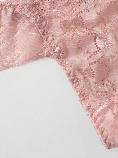 Bloemen Kanten Super Push Up BH Slipje Lingerie Set view 3