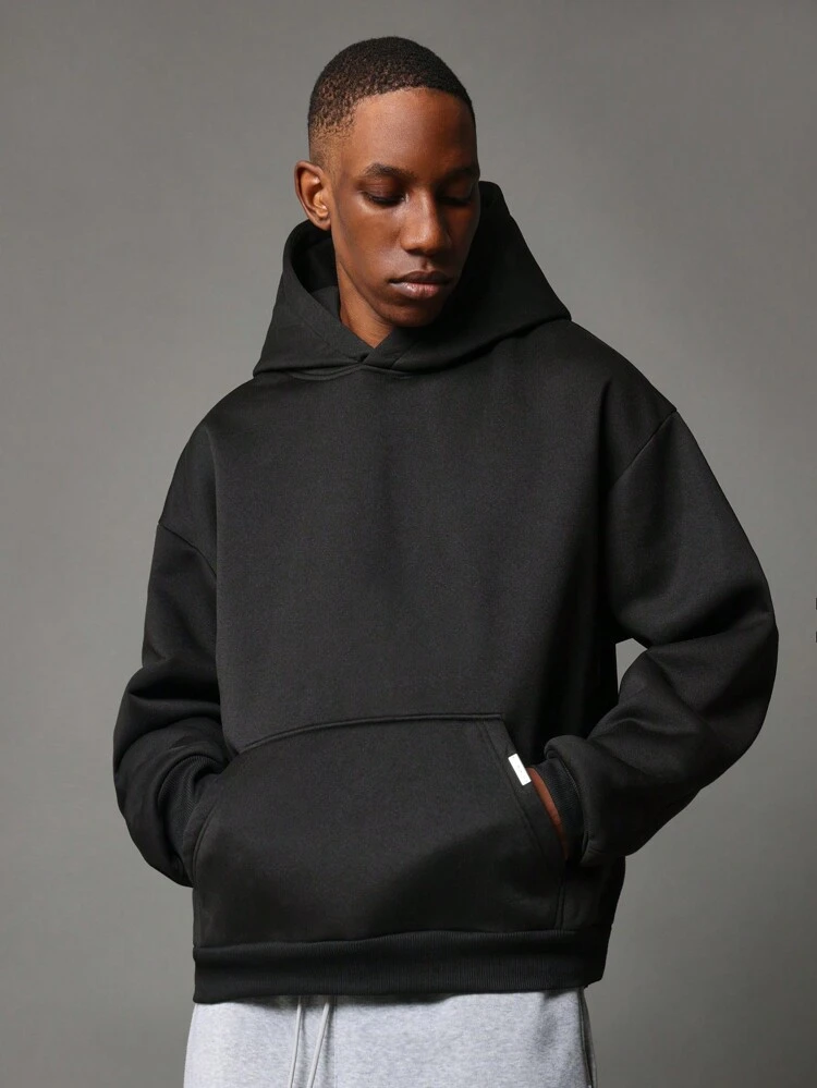 Casual Streetwear Oversized Pullover Hoodie With Centre Pocket