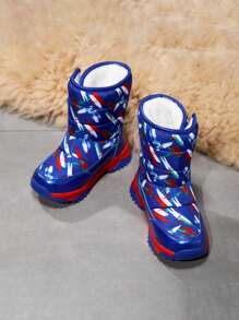 Kinder Warm gefütterte High-Top Schneestiefel für den Einsatz Outdoor im Winter, bequem und gemütlich