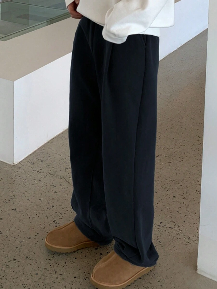 DAZY Men Autumn Solid Color Casual Sweatpants