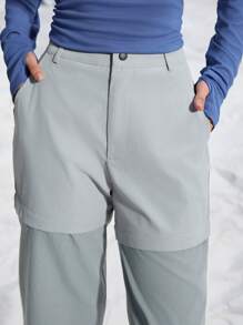 In My Nature 户外徒步露营通勤可变式二合一女式裤子 - 灰色 - 查看 8