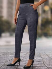EMERY ROSE Quần ôm in họa tiết răng sói giản dị cho nữ có túi bên hông - Màu xanh lam - Xem 5