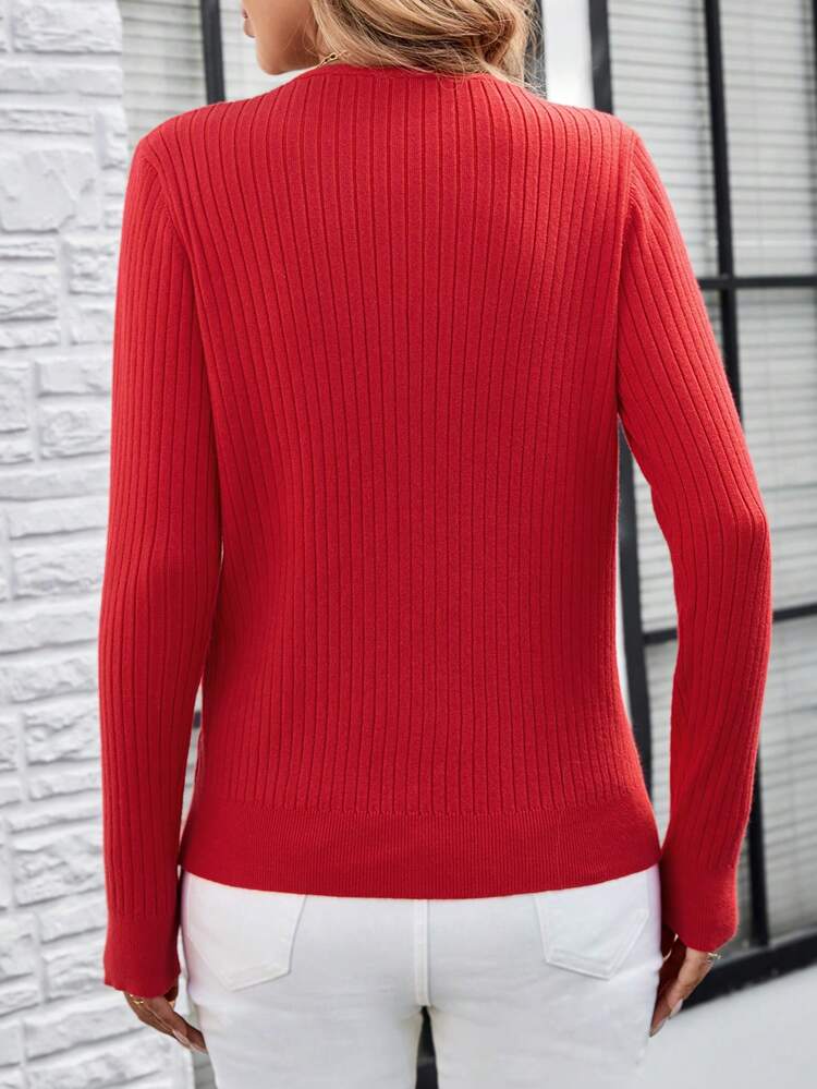 Christmas Sweater Red Sweater Winter Women Clothes