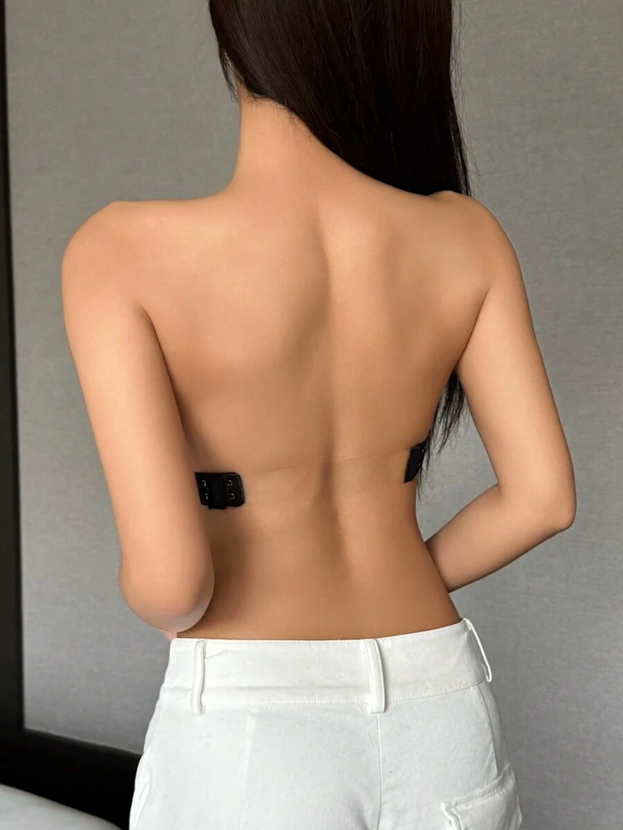 DAZY Underwire Push Up Strapless Backless Bra - Black - View 1