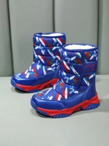 Kinder Warm gefütterte High-Top Schneestiefel für den Einsatz Outdoor im Winter, bequem und gemütlich