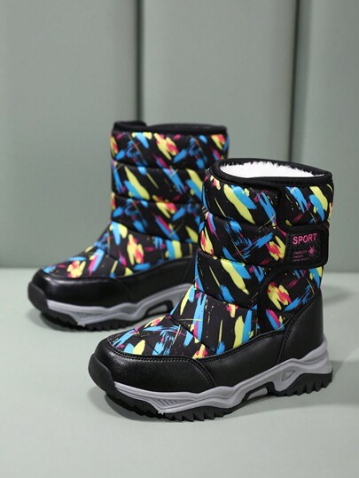 Winter High-Top Plüsch Warme Bequeme Outdoor Kinder Schneestiefel