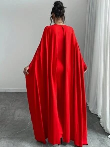 Rafferiza Vestido elegante y cómodo de punto con decoración de perlas para el Año Nuevo, ropa para mujer de largo maxi