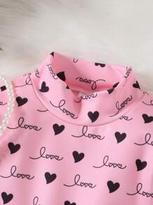 女童可爱数码印花仿皮套装，秋冬款