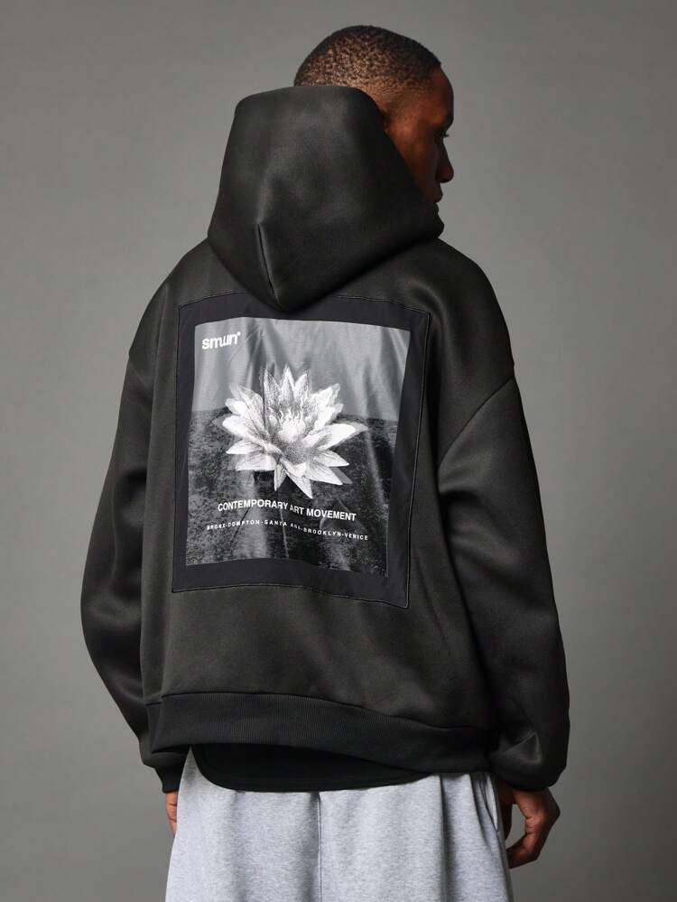 Contemporary Art Oversized Pullover Hoodie