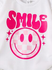 SHEIN Bộ 3 áo nỉ cổ tròn in hình đồ họa nhiều màu sắc dành cho bé gái tuổi teen. - Nhiều màu - Xem 4