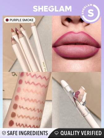 Lip Facts Lip Liner-Purple Smoke Matita Per Labbra Cremosa-Opaca Pigmentazione Elevata Non Sbiadisce Facilmente Tinta Per Contorno Labbra Opaca Liscia Come La Seta Trucco Per Labbra Laurea Compleanno Vacanza Estate Autunno Y2K Elegante Moda Donne Trucco Cosmetico Festa Spiaggia Viaggio Campeggio All'Aperto Scuola Campus Gita Festival Decorazione Regalo Presente Rosa Ragazza Cosplay Migliore Colore Fascino Atmosfera