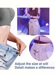 1 Set Of 8pcs/16pcs 17mm Jeans Buttons, Loose Jeans Button Pins, Adjustable Buttons, Reusable And Adjustable Metal Button Replacement Tightener For Loose Jeans, Jeans Button Replacement Valentine's Day, Valentines Wedding, Birthday