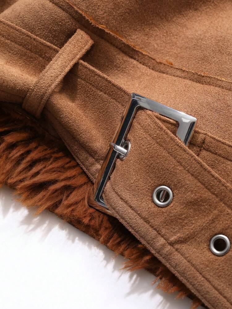 Women Patchwork Lapel Zip Closure Pockets Long Sleeve Loose Jacket,Fall Women Clothes