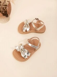 New Summer Girls Cute Baby Flat Sandals - Gold - View 4