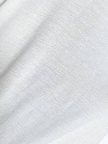 Chiquease 1 pieza Blusa casual de mujer de unicolor con detalle de nudo en la parte delantera, apropiada para salir y fiestas