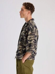 Musero 拉链超大迷彩短袖衬衫 - 彩色 - 查看 2