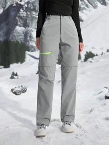 In My Nature 女式户外徒步裤 适合露营和徒步旅行 女式工装裤 - 灰色 - 查看 9