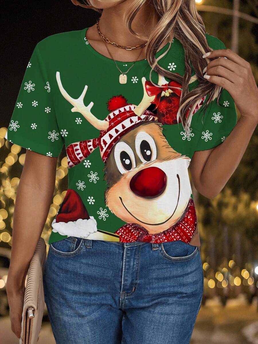 Luna | Casual Christmas Tee