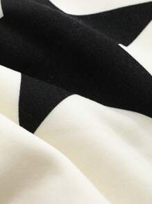 DAZY 年轻女孩秋装，年轻女孩五角星印花运动衫 - 白色 - 查看 4