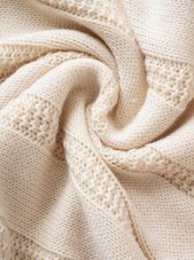 Chiquease Autumn/Winter Hooded Waist Slimming Knitted Bodycon Dress, Elegant & Versatile - Apricot - View 6