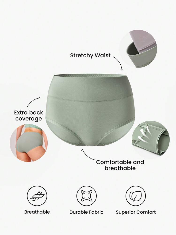 Plus 3-Pack High-Waist Briefs