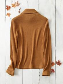Rusticease Orange Turtleneck Sweater Women Sweaters Thermal Winter Outfits