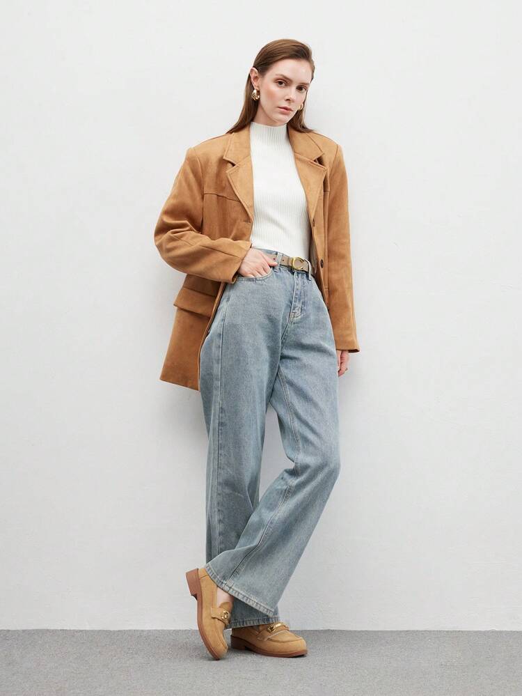 CUCCOO BIZCHIC Women's Plain Casual Flat Slip-On Shoes