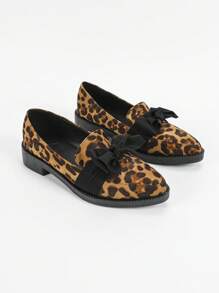 CUCCOO CURVES Wide Fit Thick Sole Platform Flat Pointed Toe Solid Color Black Depth Low Cut Lace Up English Style Ballet Flats For Women For Christmas And New Year Holiday Vibe Fall And Winter - Multicolor - View 4
