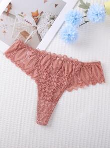 Floral Lace Thong, Sexy Lingerie