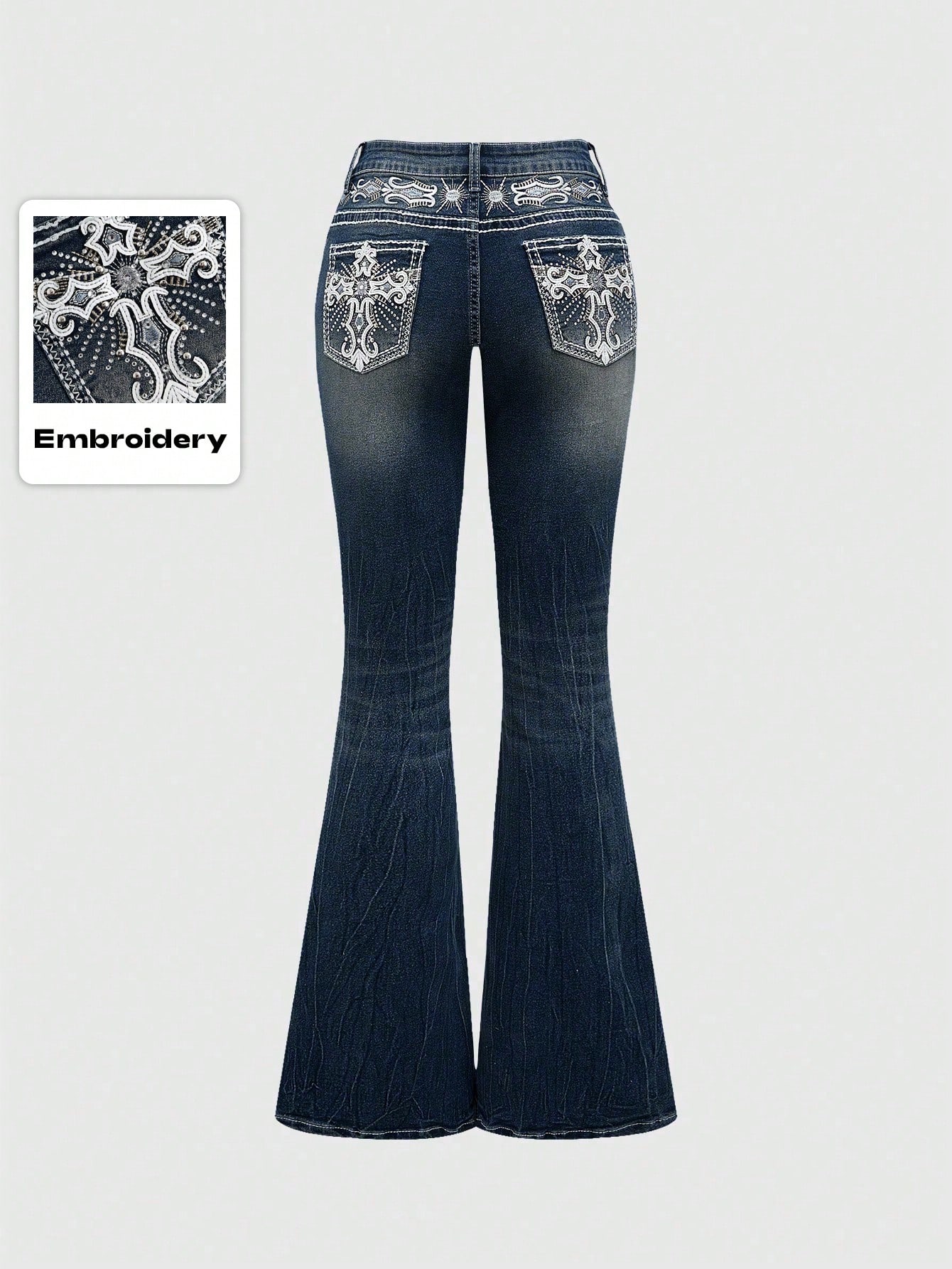 Archive Coating Flare Denim Jeans Y2K Vkei Onii-kei