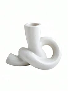 Creative Retro Candlestick Ornaments Home High-End Romantic Light Luxury Decorations Dining Table Study Bedroom Abstract Candlestick Home Decorations Halloween,Spooky,Autumn,Festival,Holiday Christmas,Winter,Holiday,Festival Christmas For Holiday Gift Giving - White - View 6