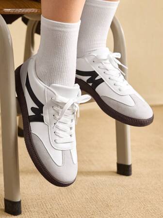 CUCCOO EASI Women's Retro Versatile Athletic Shoes, Thick Sole Casual Fashion Sneakers, White Shoes For Women Sneakers Spring Shoes Easter Tainers Back To School For Christmas