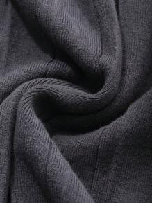 DAZY Women's Loose A-Line Pleated Skirt - Dark Grey - View 5