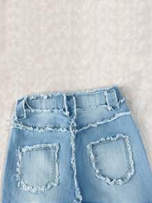 Quần Jeans Skinny Jeans Thời Trang Đường Phố Thường Ngày Cho Nữ - Màu xanh lam - Xem 4