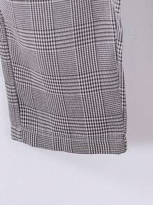 2pcs/Set Tween Boy British Style Plaid Vest With Suit + Casual Pants + Necktie Accessories, 3-Piece Outfit - Grey - View 7