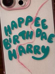 HARRY POTTER X SHEIN Birthday Cake Pattern Glitter Phone Case