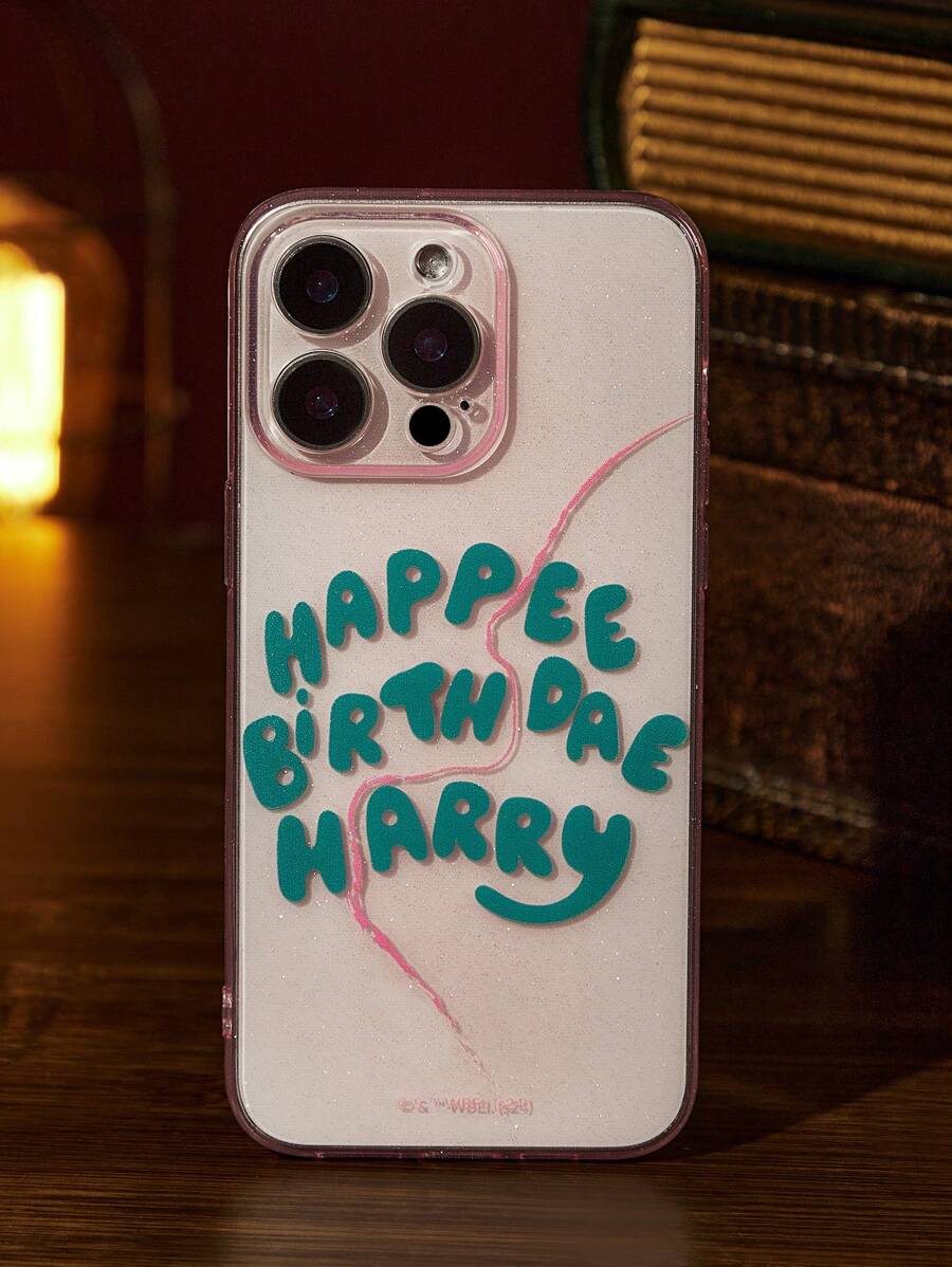 HARRY POTTER X SHEIN Birthday Cake Pattern Glitter Phone Case