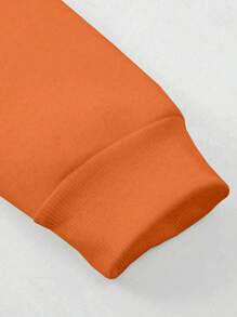 Manfinity Homme 男士圆领长袖图案细节简约运动衫，日常休闲穿着